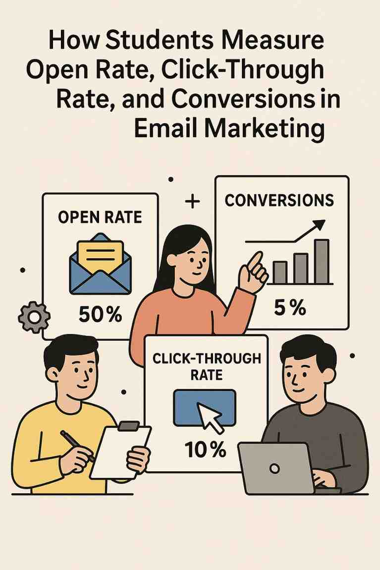 How Students Measure Open Rate, Click-Through Rate, and Conversions in Email Marketing