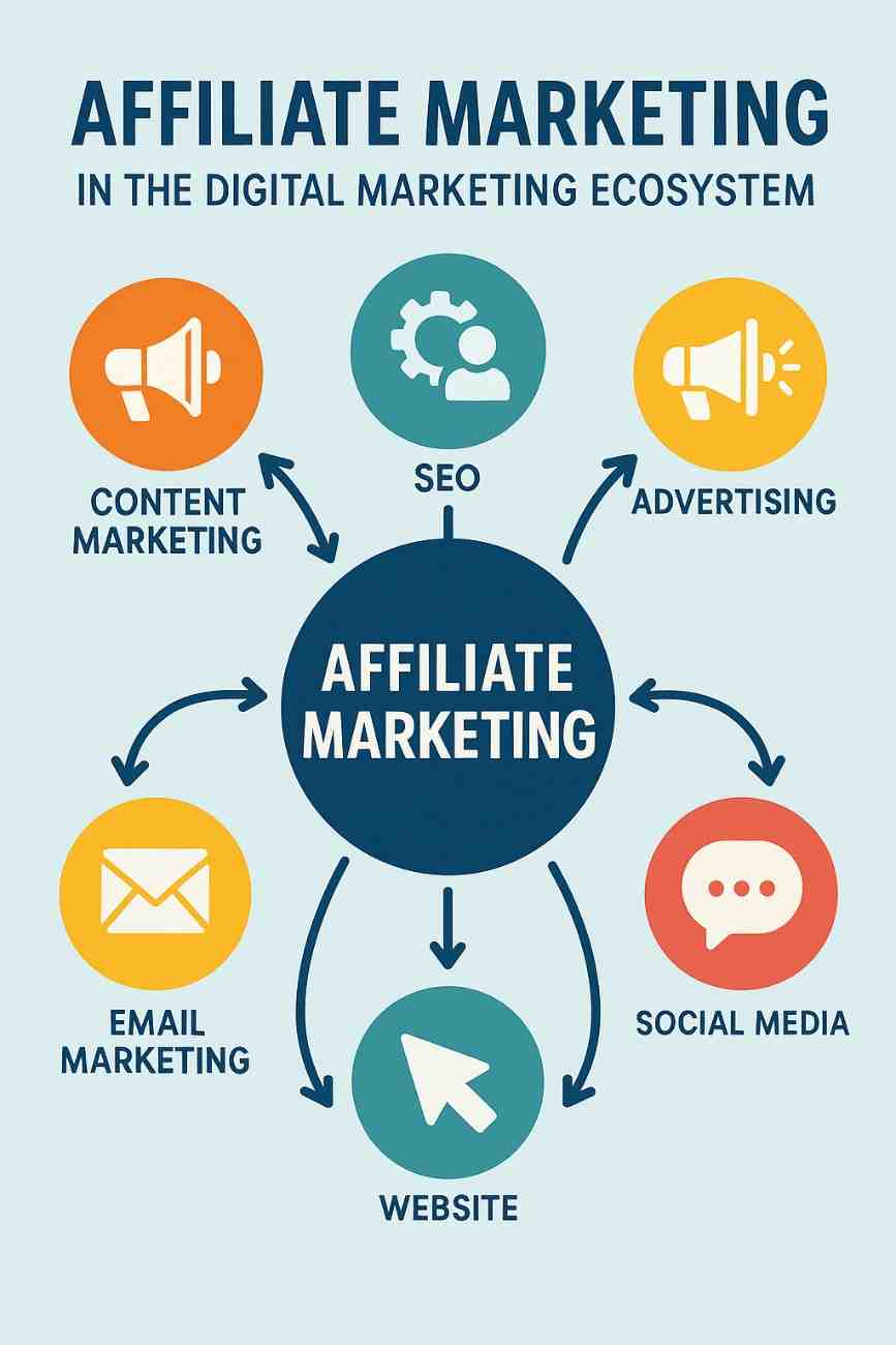 How does affiliate marketing fit into the digital marketing ecosystem?