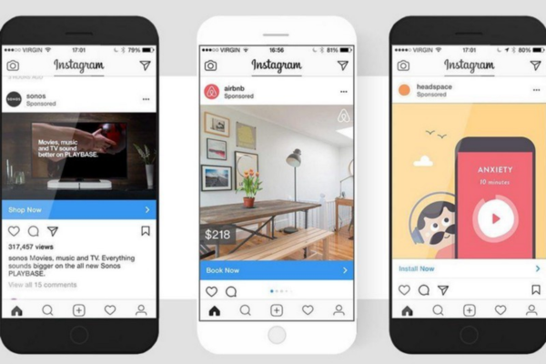 How do Instagram ads work, and how are users targeted?