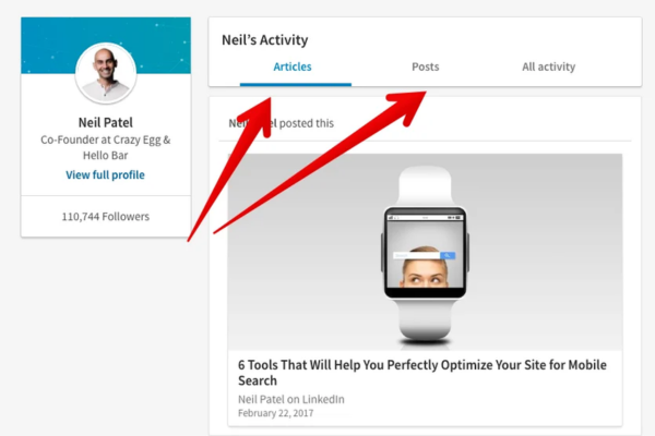 How can a student create their first LinkedIn post?