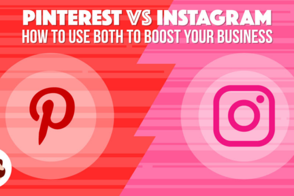 How does Pinterest compare to Instagram in visual content?